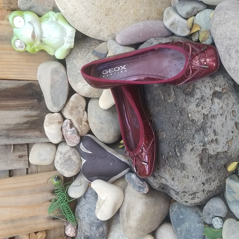 Geox Respira Patent Leather Flats